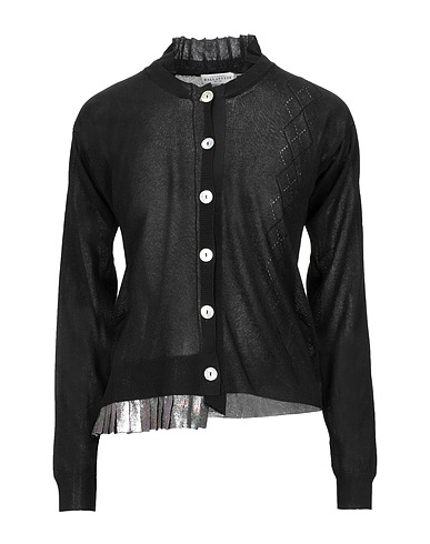 BALLANTYNE Cardigan Black 75% Viscose, 25% Polyester