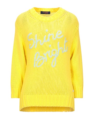 TRUSSARDI JEANS Jumper Yellow 100% Cotton