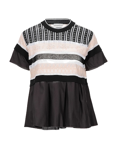 BALLANTYNE Jumper Black 82% Cotton, 18% Polyester