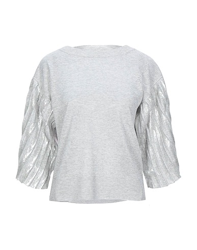 BALLANTYNE Sweater Light grey 75% Viscose, 25% Polyester
