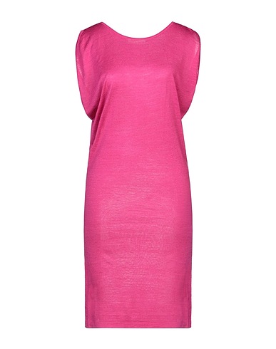 CRUCIANI Sheath dress Fuchsia 70% Silk, 30% Linen