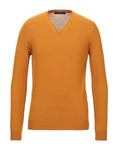 Vneck Sweater In Ocher