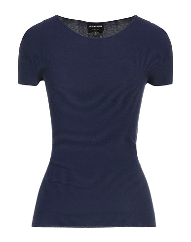 GIORGIO ARMANI Jumper Navy blue 67% Viscose, 33% Polyester