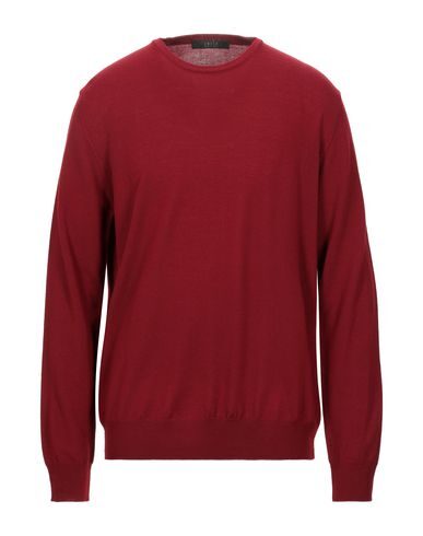 Vneck Sweaters In Brick Red