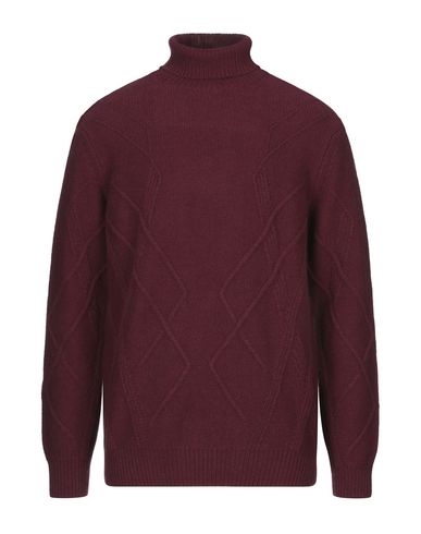 Vneck Turtlenecks In Maroon