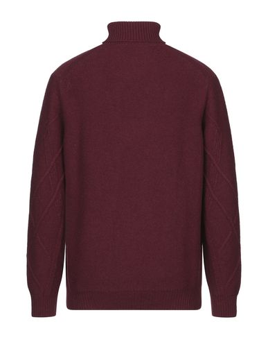 Vneck Turtlenecks In Maroon