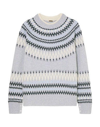 ADAM LIPPES Pullover Hellgrau 43% Wolle, 28% Viskose, 24% Kaschmir, 5% Polyamid