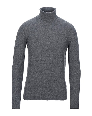 GREY DANIELE ALESSANDRINI Polo neck Grey 60% Wool, 30% Cashmere, 10% Polyamide