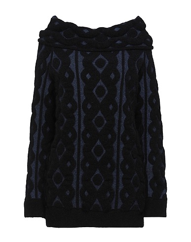 BLUMARINE Jumper Black 42% Polyamide, 38% Mohair wool, 13% Wool, 7% Elastane