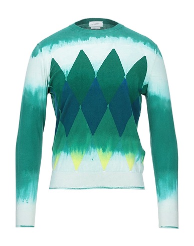 BALLANTYNE Jumper Green 85% Cotton, 15% Cashmere