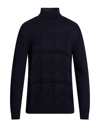 CRISTIANO FISSORE Turtleneck Midnight blue 50% Acrylic, 20% Wool, 20% Alpaca wool, 10% Viscose