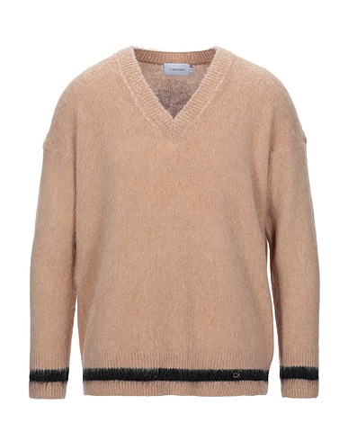 CALVIN KLEIN Jumper Beige 74% Alpaca wool, 26% Polyamide