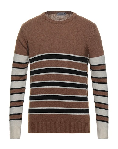 DANIELE ALESSANDRINI HOMME Jumper Camel 35% Polyamide, 30% Viscose, 30% Wool, 5% Cashmere