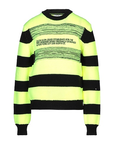 CALVIN KLEIN JEANS Jumper Yellow 58% Acrylic, 42% Wool