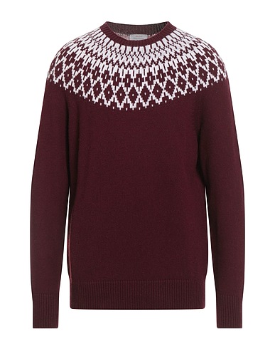 GRAN SASSO Jumper Burgundy 100% Virgin Wool