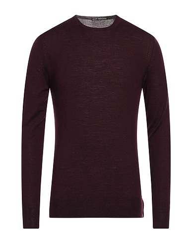 RAF MOORE Sweater Plum 100% Virgin Wool