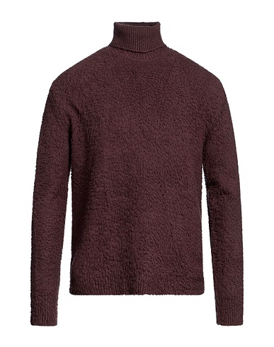 PAURA Polo neck Chocolate brown 80% Cotton, 16% Polyamide, 4% Elastane