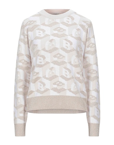 BALLANTYNE Jumper Ivory 70% Wool, 23% Viscose, 7% Metallic Polyester