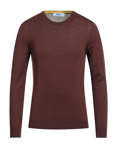MQJ Jumper Chocolate brown 50% Wool, 50% Acrylic