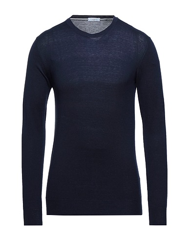 PAOLO PECORA Sweater Midnight blue 70% Silk, 30% Cotton