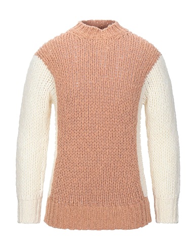 MAISON FLÂNEUR Pullover Hellbraun 70% Wolle, 18% Polyamid, 12% Alpakawolle
