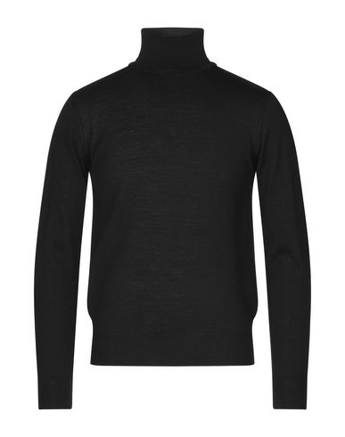 Shop Vneck Man Turtleneck Black Size 46 Virgin Wool, Polyacrylic