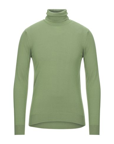 Vneck Turtlenecks In Acid Green