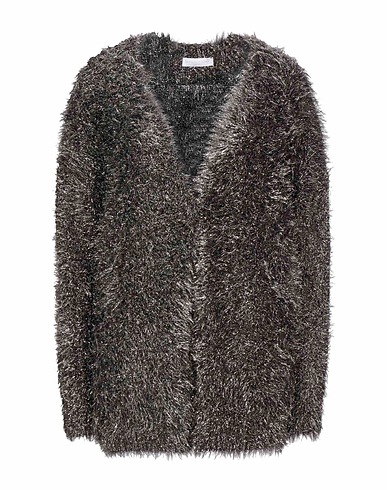 FABIANA FILIPPI Cardigan Silver 53% Polyamide, 28% Polyester, 14% Virgin Wool, 3% Silk, 2% Cashmere