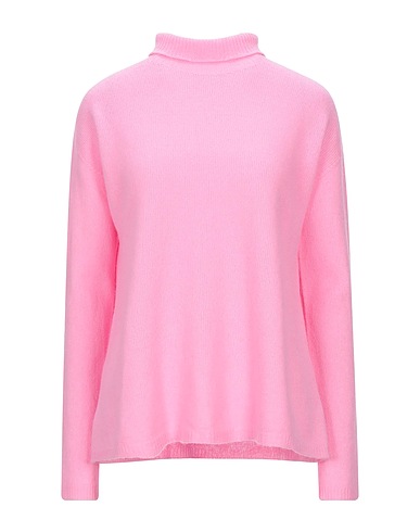 ALYSI Polo neck CHOCOLAT Pink 55% Merino Wool, 45% Cashmere