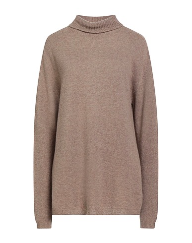ALYSI Polo neck CHOCOLAT Khaki 55% Merino Wool, 45% Cashmere
