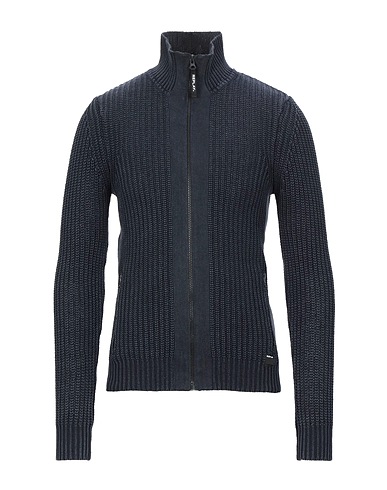 REPLAY Cardigan Blu notte 100% Cotone