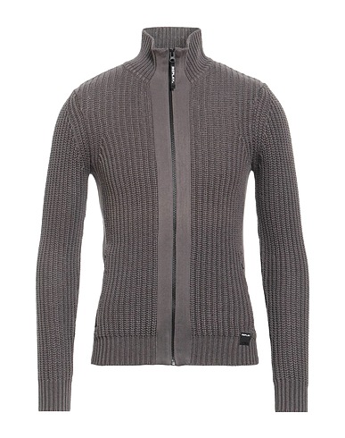 REPLAY Pullover mit Zipper  Grau 100% Baumwolle