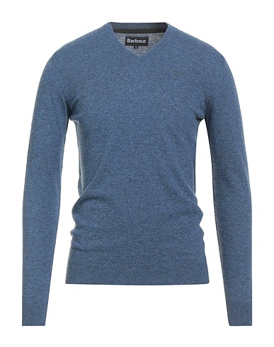 BARBOUR Sweater Slate blue 100% Wool