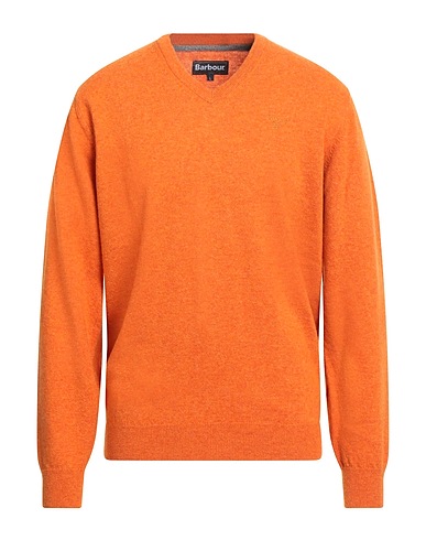BARBOUR Jumper Orange 100% Wool