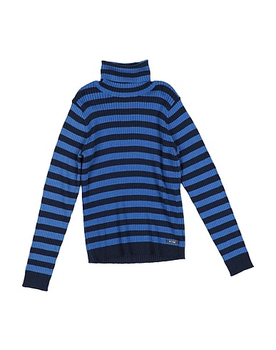 TWINSET Polo neck Slate blue 52% Viscose, 48% Polyamide