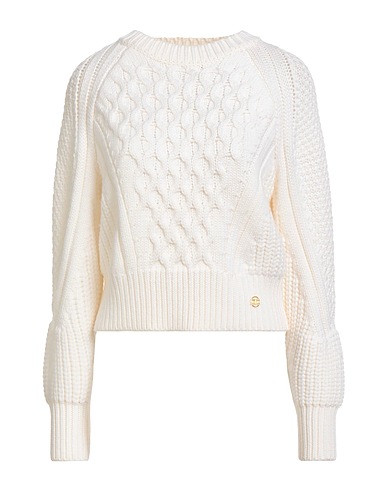 ELISABETTA FRANCHI Pullover Avorio 100% Lana Vergine