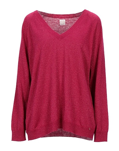 DES PETITS HAUTS Sweater Fuchsia 75% Merino Wool, 25% Lurex®