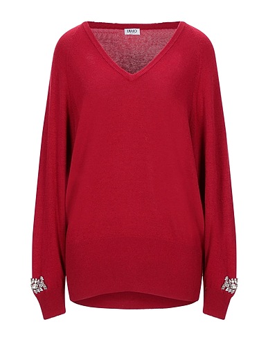 LIU •JO Pullover Bordeaux 33% Viskose, 23% Polyamid, 20% Baumwolle, 20% Wolle, 4% Kaschmir