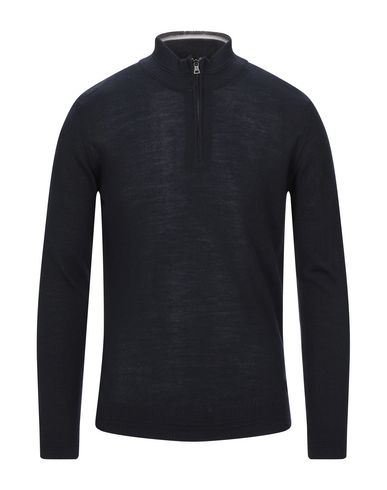 Officina 36 Sweater With Zip In Dark Blue