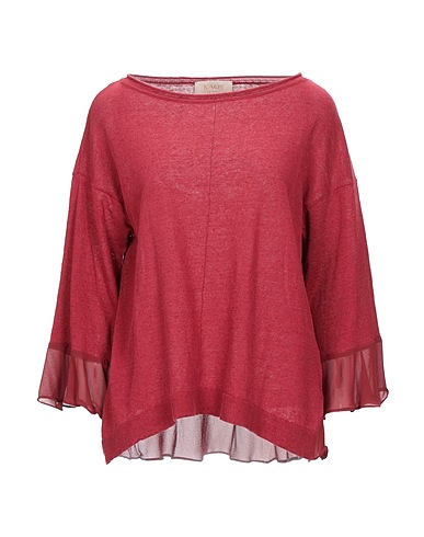 KAOS JEANS Pullover Mattone 75% Lino, 25% Cotone, Poliestere