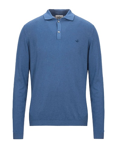 BROOKSFIELD Jumper Slate blue 85% Cotton, 15% Wool