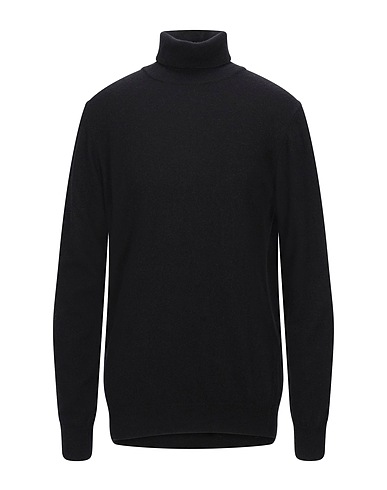 DANIELE ALESSANDRINI HOMME Turtleneck Black 35% Polyamide, 30% Viscose, 30% Wool, 5% Cashmere