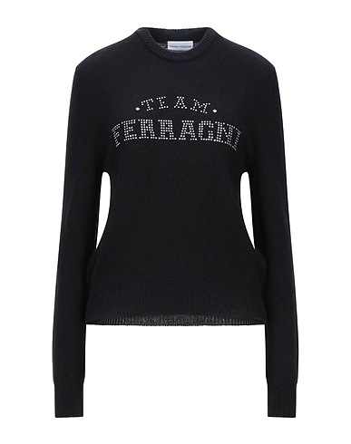CHIARA FERRAGNI Pullover Nero 100% Lana Merino