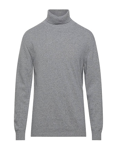 DANIELE FIESOLI Turtleneck Grey 100% Merino Wool