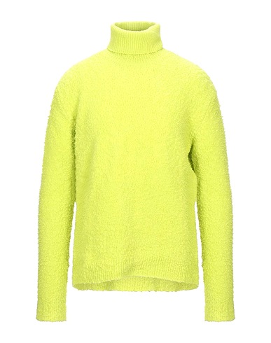 PAURA Polo neck Lime green 80% Cotton, 16% Polyamide, 4% Elastane