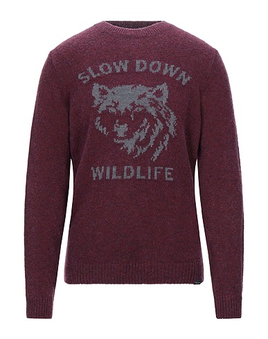 BROOKSFIELD Jumper Burgundy 86% Virgin Wool, 14% Polyamide