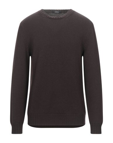 Alpha Studio Sweaters In Dark Brown
