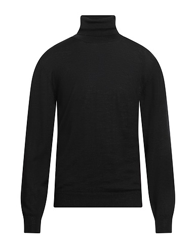 DANIELE ALESSANDRINI Col roulé NERO 50% Acrylique, 50% Laine