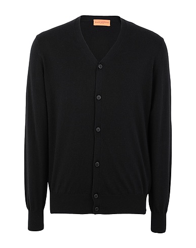 BALLANTYNE Cardigan Black 85% Cotton, 15% Cashmere