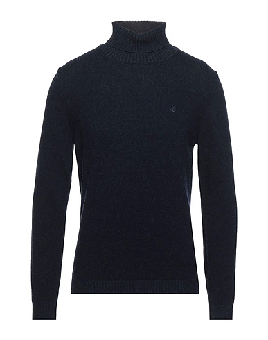 BROOKSFIELD Polo neck Midnight blue 100% Wool